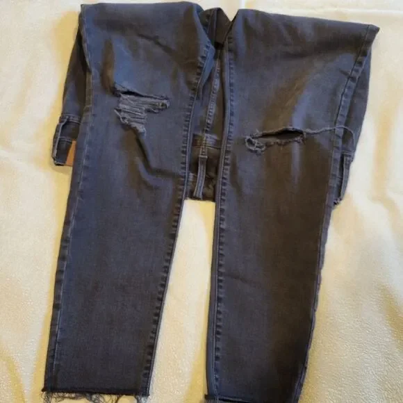 Madewell 9" High-Rise Skinny, faded black sz 34 - Picture 4 of 14